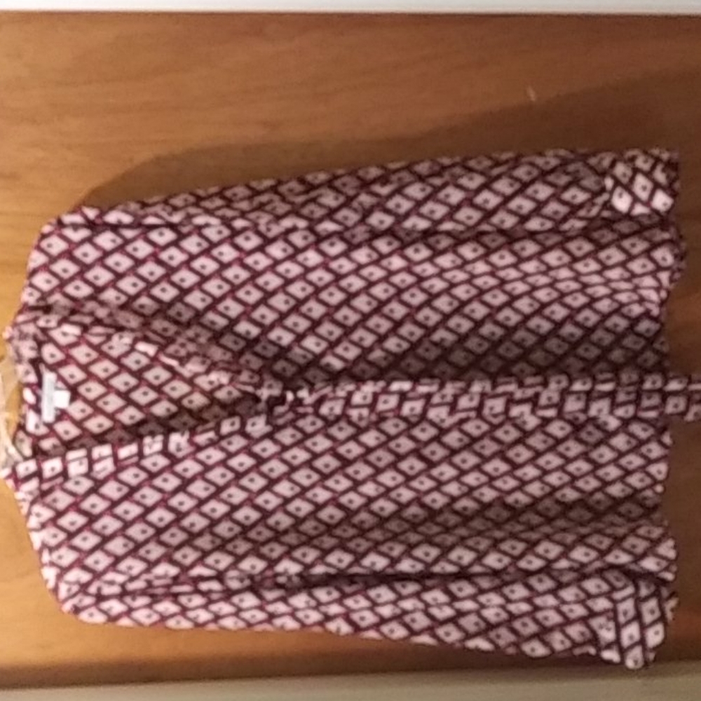 Blouse burgundy red